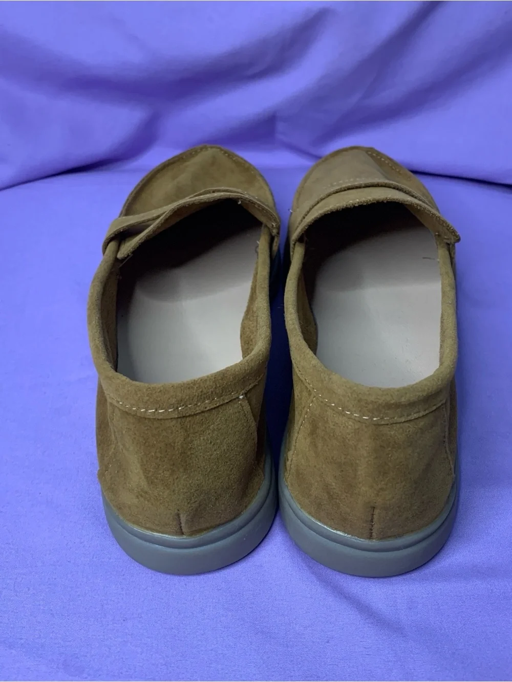 Women’s 9 (40) Suede Penny Loafers in Brown - Classic Slip-On Dress Shoes NWOT